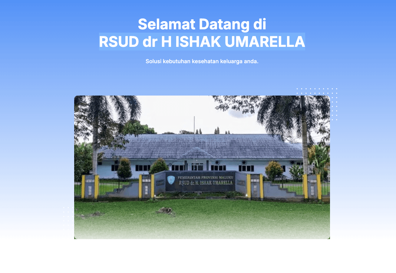 Creating website RSUD dr H ISHAK UMARELLA preview